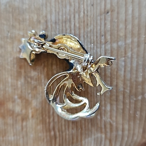 Vintage Black & Gold Rooster Pins - Picture 6 of 7